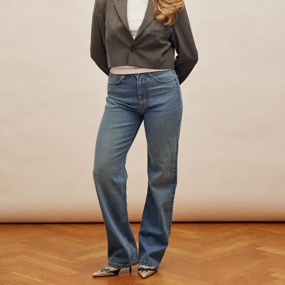 DJERF High Rise Tall Stretch Denim Jeans Organic Cotton 
Size 27